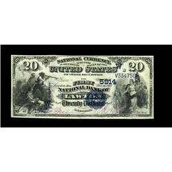Lawton, OK - $20 1882 Value Back Fr. 583 The First NB C 