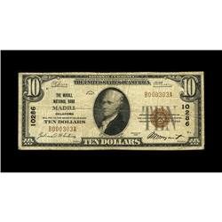 Madill, OK - $10 1929 Ty. 1 The Madill NB Ch. # 10286An 