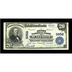 McAlester, OK - $20 1902 Plain Back Fr. 658 The First N 
