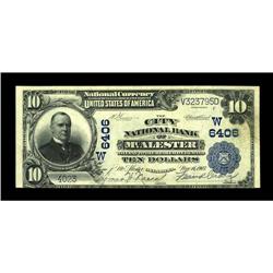 McAlester, OK - $10 1902 Plain Back Fr. 626 The City NB 