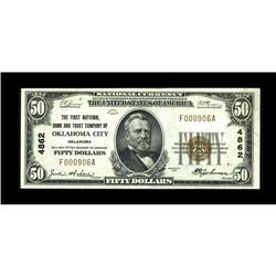 Oklahoma City, OK - $50 1929 Ty. 1 The State NB Ch. # 4 