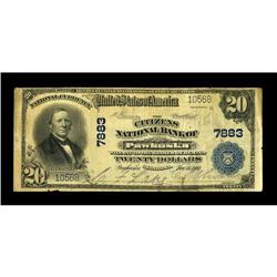 Pawhuska, OK - $20 1902 Plain Back Fr. 652 The Citizens 
