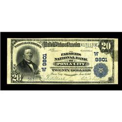 Ponca City, OK - $20 1902 Plain Back Fr. 653 The Farmer 