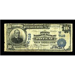 Poteau, OK - $10 1902 Plain Back Fr. 626 The First NB C 