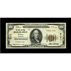 Tulsa, OK - $100 1929 Ty. 1 The First NB & TC Ch. # 517 