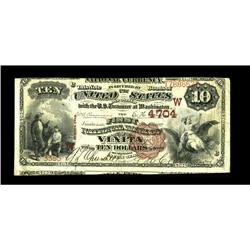Vinita, IT - $10 1882 Brown Back Fr. 485 The First NB C 