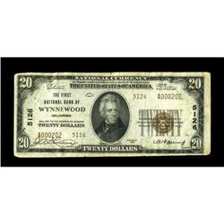 Wynnewood, OK - $20 1929 Ty. 2 The First NB Ch. # 5126F 