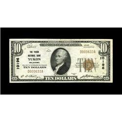Yukon, OK - $10 1929 Ty. 1 The Yukon NB Ch. # 10196A lo 