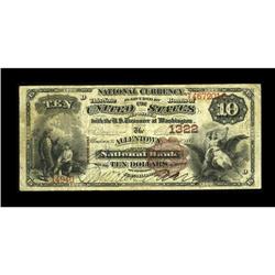 Allentown, PA - $10 1882 Brown Back Fr. 482 The Allento 