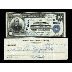 Bethlehem, PA - $10 1902 Plain Back Fr. 626 The Bethleh 