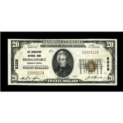 Bridgeport, PA - $20 1929 Ty. 1 The Bridgeport NB Ch. # 