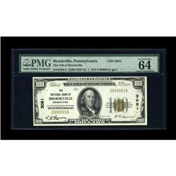 Brookville, PA - $100 1929 Ty. 1 The NB of Brookville C 