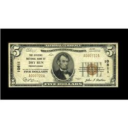 Dry Run, PA - $5 1929 Ty. 1 The Citizens NB Ch. # 10811 