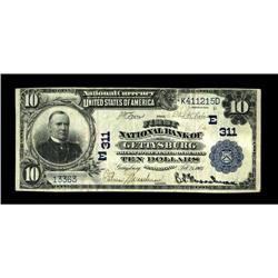 Gettysburg, PA - $10 1902 Plain Back Fr. 624 The First 