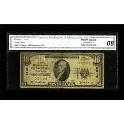 Intercourse, PA - $10 1929 Ty. 1 The First NB Ch. # 921 