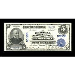 Lewistown, PA - $5 1902 Plain Back Fr. 605 The Russell 