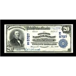 Marienville, PA - $20 1902 Plain Back Fr. 659 The Gold 