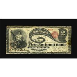 Northumberland, PA - $2 Original Fr. 387 The First NB C 