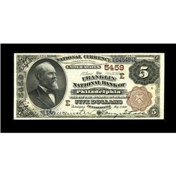 Philadelphia, PA - $5 1882 Brown Back Fr. 477 The Frank 