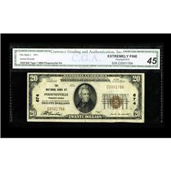 Phoenixville, PA - $20 1929 Ty. 1 The NB of Phoenixvill 