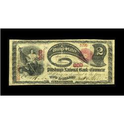 Pittsburgh, PA - $2 1875 Fr. 391 The Pittsburgh NB of C 