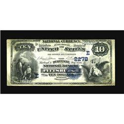 Pittsburgh, PA - $10 1882 Date Back Fr. 542 The Duquesn 