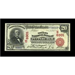 Pittsburgh, PA - $20 1902 Red Seal Fr. 639 The Mellon N 