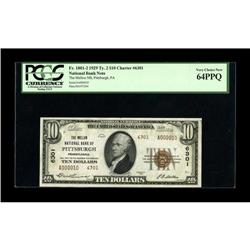 Pittsburgh, PA - $10 1929 Ty. 2 The Mellon NB Ch. # 630 