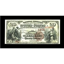 Reading, PA - $20 1882 Brown Back Fr. 499 The Keystone 