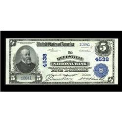 Reedsville, PA - $5 1902 Plain Back Fr. 601 The Reedsvi 