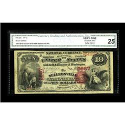 Sellersville, PA - $10 1875 Fr. 420 The Sellersville NB 