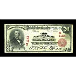 Providence, RI - $20 1902 Red Seal Fr. 639 The Old NB C 
