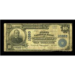 Bishopville, SC - $10 1902 Plain Back Fr. 628 The First 