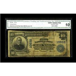 Brunson, SC - $10 1902 Plain Back Fr. 632 The First NB 