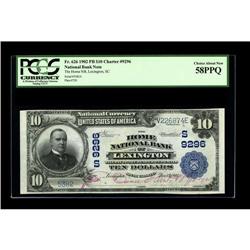 Lexington, SC - $10 1902 Plain Back Fr. 626 The Home NB 