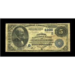 Spartanburg, SC - $5 1882 Date Back Fr. 534 The Central 