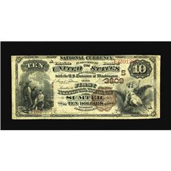 Sumter, SC - $10 1882 Brown Back Fr. 487 The First NB C 