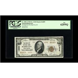 Rapid City, SD - $10 1929 Ty. 2 The Rapid City NB Ch. # 