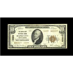 Rapid City, SD - $10 1929 Ty. 2 The Rapid City NB Ch. # 