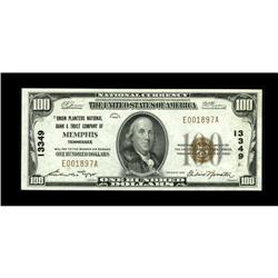 Memphis, TN - $100 1929 Ty. 1 Union Planters NB & TC Ch 