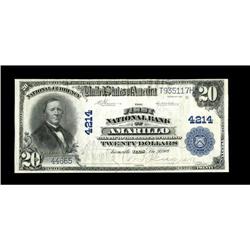 Amarillo, TX - $20 1902 Plain Back Fr. 653 The First NB 