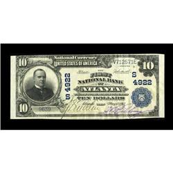 Atlanta, TX - $10 1902 Plain Back Fr. 628 The First NB 