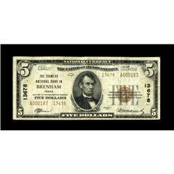 Brenham, TX - $5 1929 Ty. 2 The Farmers NB Ch. # 13678A 