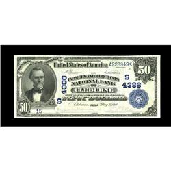 Cleburne, TX - $50 1902 Date Back Fr. 670 The Farmers & 