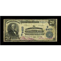 Corpus Christi, TX - $20 1902 Plain Back Fr. 653 The Co 