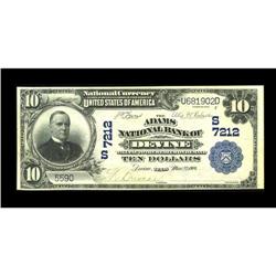 Devine, TX - $10 1902 Plain Back Fr. 624 The Adams NB C 