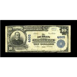 Dublin, TX - $10 1902 Plain Back Fr. 629 The Dublin NB 