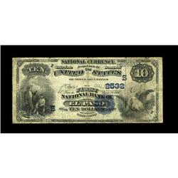 El Paso, TX - $10 1882 Date Back Fr. 545 The First NB C 