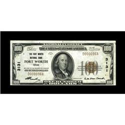 Fort Worth, TX - $100 1929 Ty. 1 The Fort Worth NB Ch. 