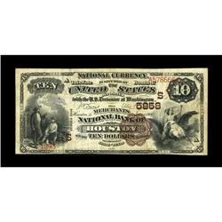 Houston, TX - $10 1882 Brown Back Fr. 490 The Merchants 